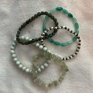 4/$20 Multicolored Beaded Bracelets